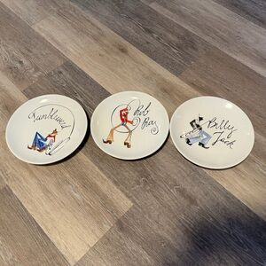 Pottery Barn Tie One On Western-Themed Appetizer Plates